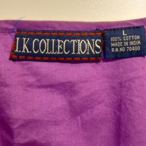 Purple Tunic, 100% cotton, Indian look. Medium/Large
